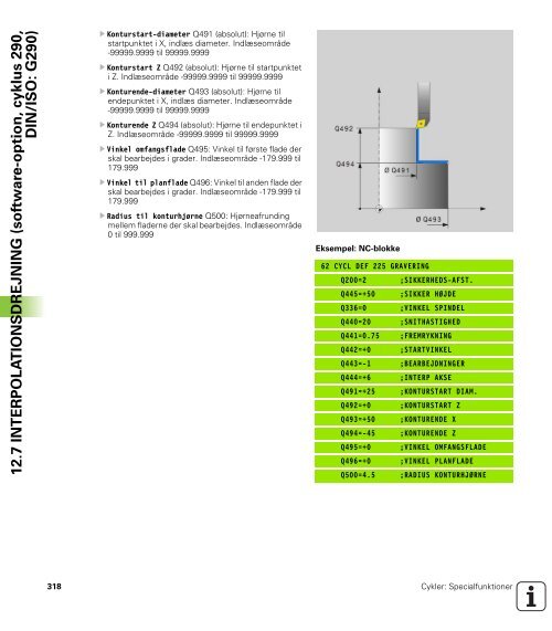 iTNC 530 Cycle programming (SW 340 49x-07, 606 ... - heidenhain