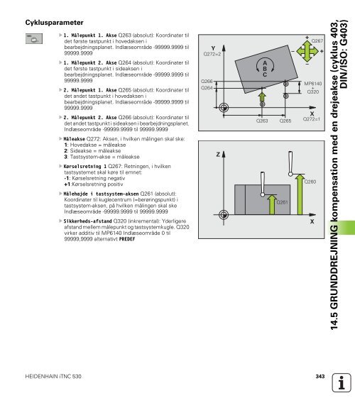 iTNC 530 Cycle programming (SW 340 49x-07, 606 ... - heidenhain