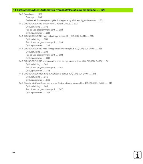 iTNC 530 Cycle programming (SW 340 49x-07, 606 ... - heidenhain