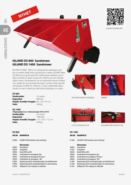 PRODUKTKATALOG - Igland AS