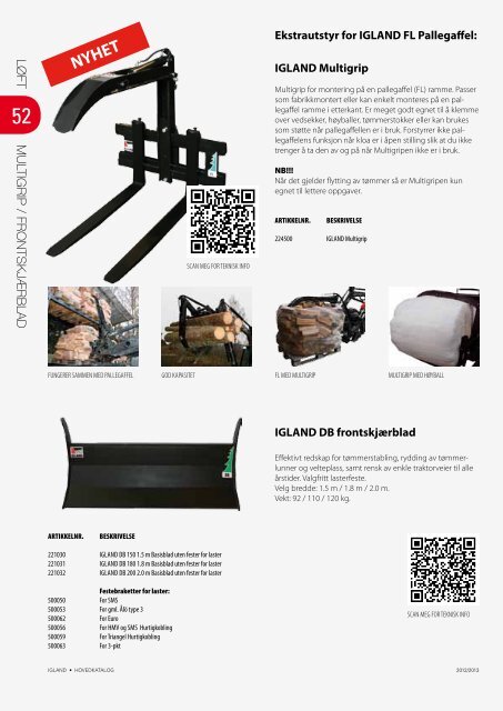 PRODUKTKATALOG - Igland AS