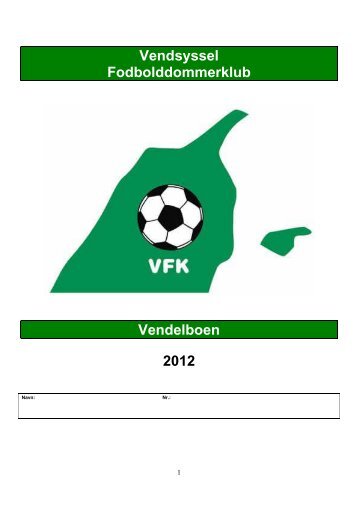 Vendsyssel Fodbolddommerklub Vendelboen 2012