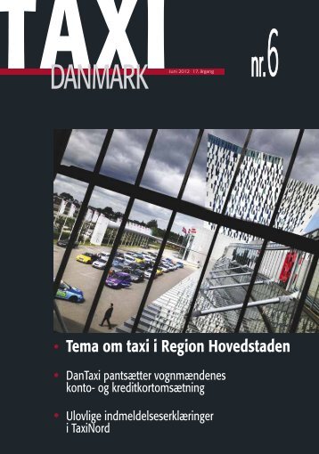 Tema om taxi i Region Hovedstaden - TaxiDanmark