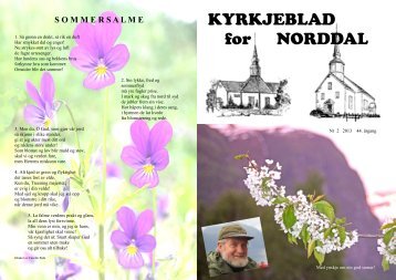 KYRKJEBLAD for NORDDAL - Den norske kyrkja