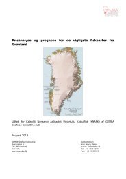 Prisanalyse og prognose for de vigtigste fiskearter fra ... - Sermitsiaq