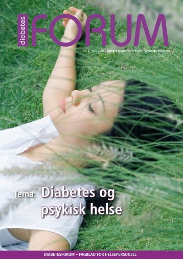 Tema: Diabetes og psykisk helse - Min side - Diabetesforbundet