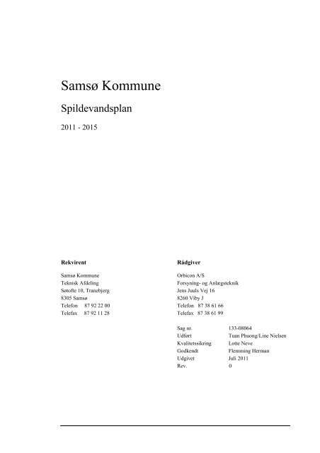 Spildevandsplan - Samsø Kommune