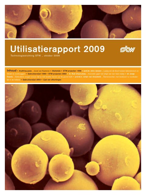 Utilisatierapport 2009 - Technologiestichting STW
