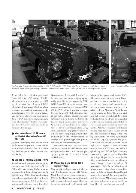A trip to history of Mercedes-Benz… - MB Entusiastklubb