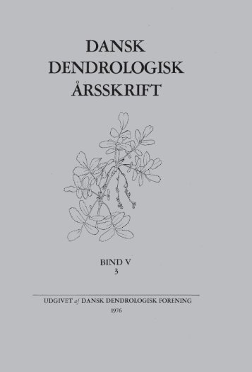 Volume 4,3 (1976) - Dansk Dendrologisk Forening