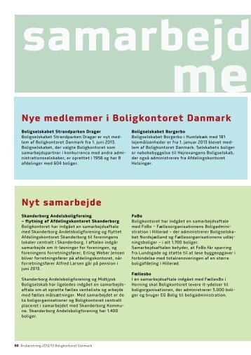 Nye medlemmer og samarbejde - Boligkontoret Danmark