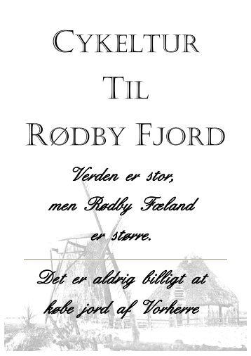 CYKELTUR TIL RØDBY FJORD