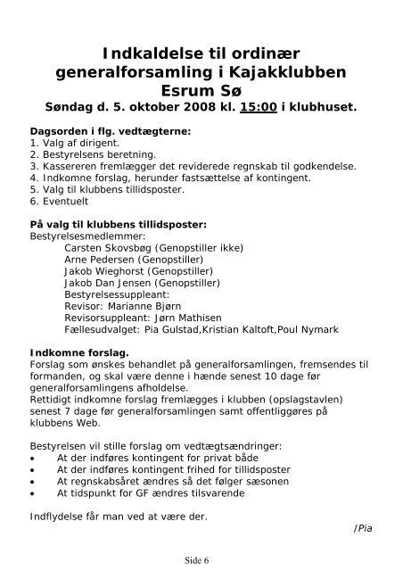 Nr. 4 - september 2008 - Kajakklubben Esrum Sø
