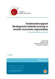 Strategische beleidsvorming in sociale economie ... - Expertisepunt