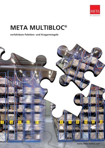 META MULTIBLOC® Verschieberegale - Ha. Ha. Gabelstapler