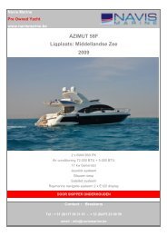 AZIMUT 58F Ligplaats: Middellandse Zee 2009 - Navis Marine NV