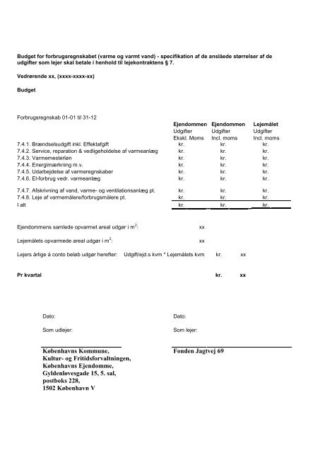 Tidsbegrænset ERHVERVS- LEJEKONTRAKT