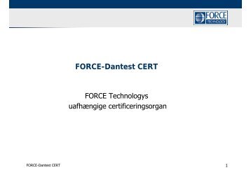 Certificering af træpiller - FORCE Technology