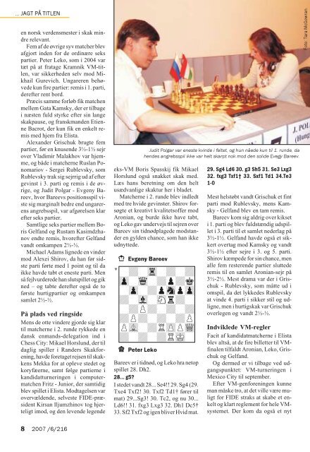 Chess City – Elista - Dansk Skak Union