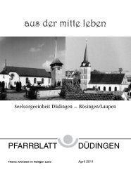 April 2011 - Pfarrei Düdingen