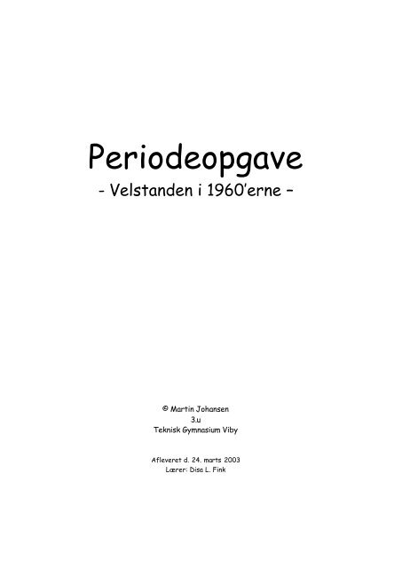 Periodeopgave - martin theill johansen