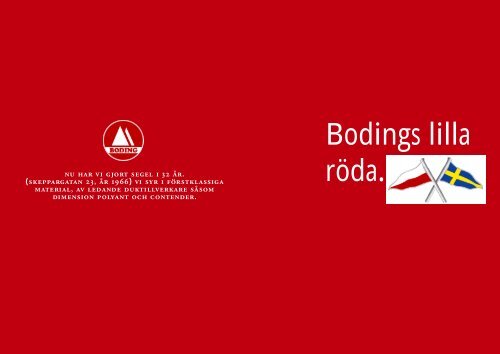 Bodings lilla röda - Boding Segel