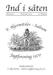 V. Hjermitslev - Saltum Jagtforening 1970 - Vester Hjermitslev ...