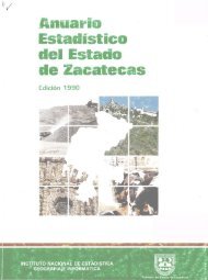 Anuario Estadístico del Estado de Zacatecas 1990 - Inegi