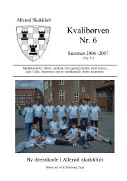 Kvalibørven Nr. 6 - Allerød Skakklub