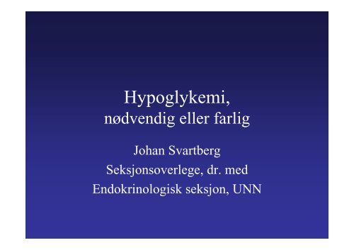 Johan Svartberg - Helse Nord