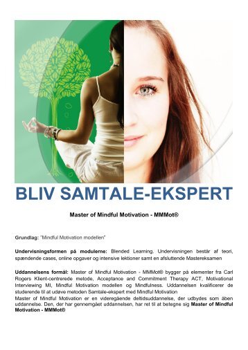 BLIV SAMTALE-EKSPERT - Mindful Motivation