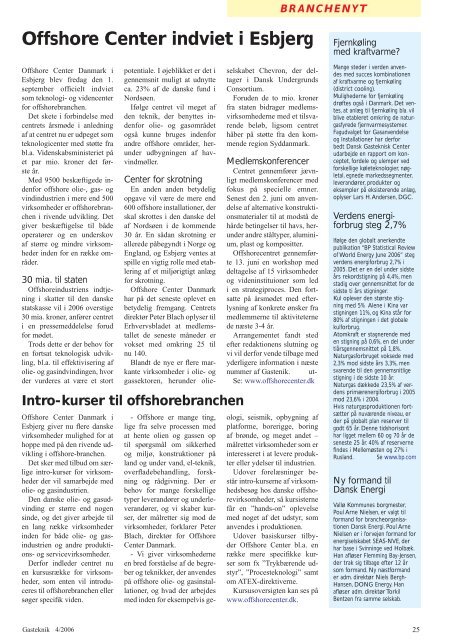 Gasteknik nr. 4, september 2006 [PDF] - Dansk Gas Forening