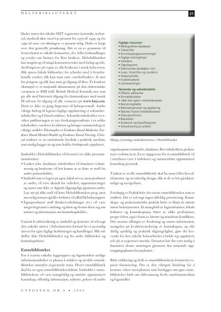 4. utgave av Utposten 2006 (PDF-format)