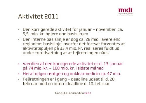 Den 23. januar 2012, kl. 12 - Hospitalsenheden Vest - Region ...