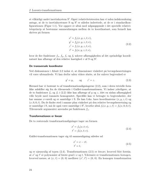 Introduktion til den specielle relativitetsteori - Niels Bohr Institutet