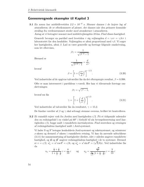 Introduktion til den specielle relativitetsteori - Niels Bohr Institutet