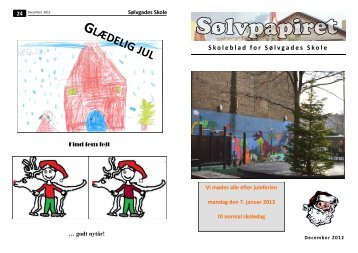 Sølvpapir december 2012 - Sølvgades Skoles hjemmeside