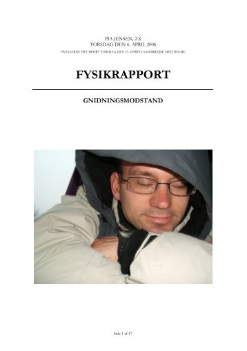 FYSIKRAPPORT