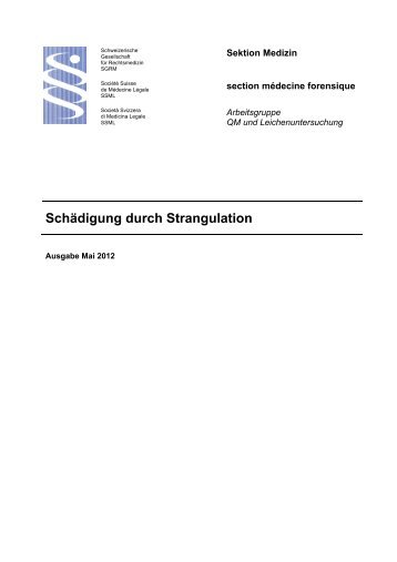 Schädigung durch Strangulation - SGRM