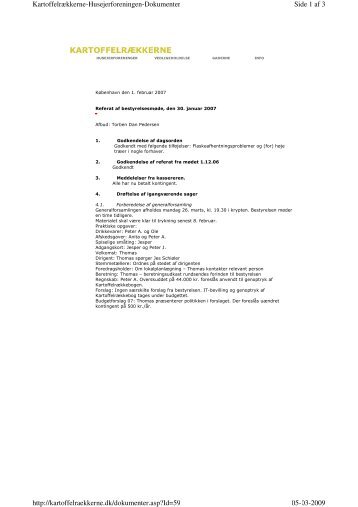 Side 1 af 3 Kartoffelrækkerne-Husejerforeningen-Dokumenter 05-03 ...