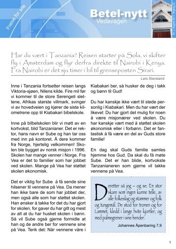 Betel-nytt - Minorg.no