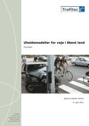 Uheldsmodeller for veje i åbent land - Trafitec