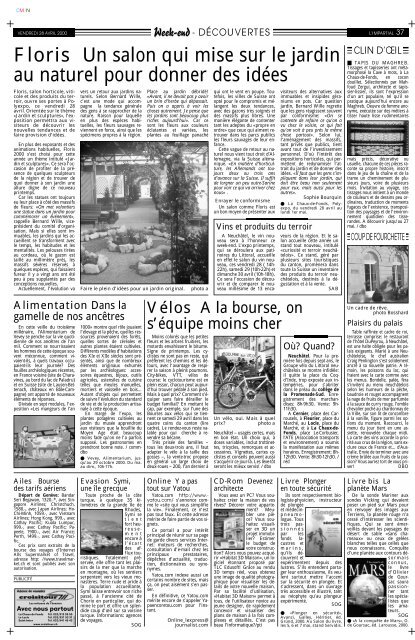 Edition du 28 avril 2000