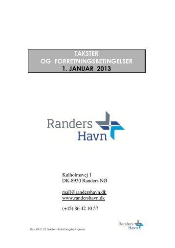 Forretningsbetingelser 2013.pdf - Randers Havn