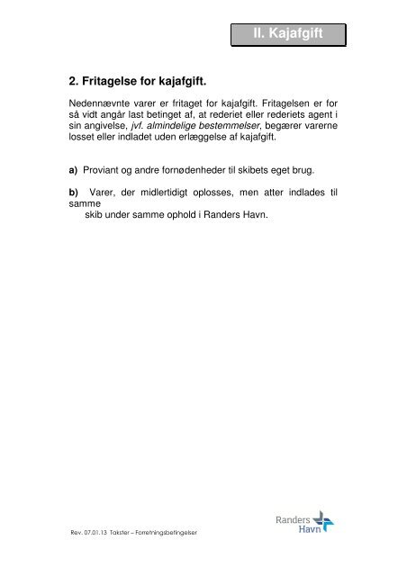 Forretningsbetingelser 2013.pdf - Randers Havn