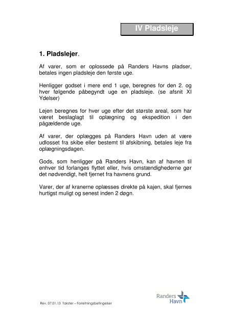 Forretningsbetingelser 2013.pdf - Randers Havn