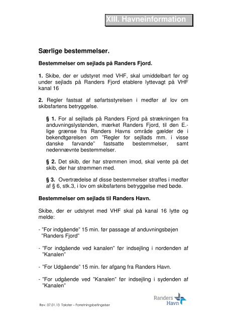 Forretningsbetingelser 2013.pdf - Randers Havn