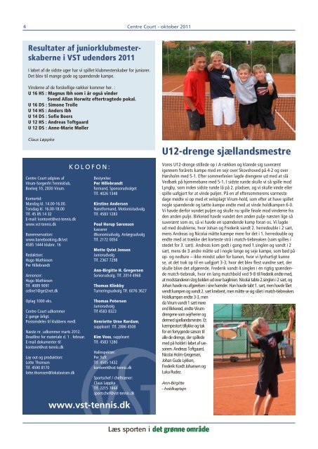 Nr. 2 - 2011 - Virum-Sorgenfri Tennisklub