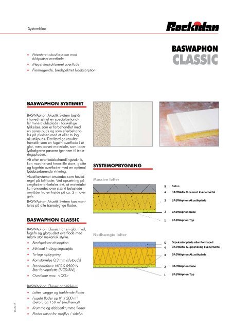 BASWAphon Classic systemblad - Rockidan