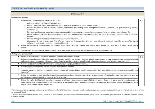 Formation générale Français - SeGEC